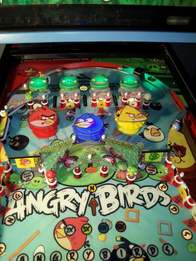 Custom Angry Birds Pinball Machine Up for Sale