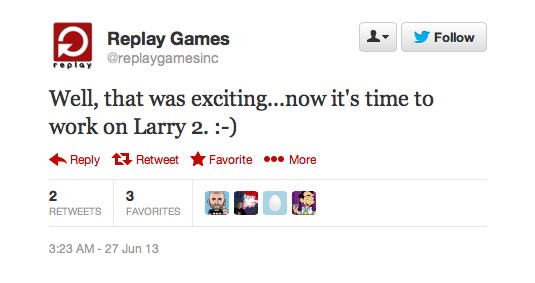 Replay Games Sets Sights on Leisure Suit Larry 2