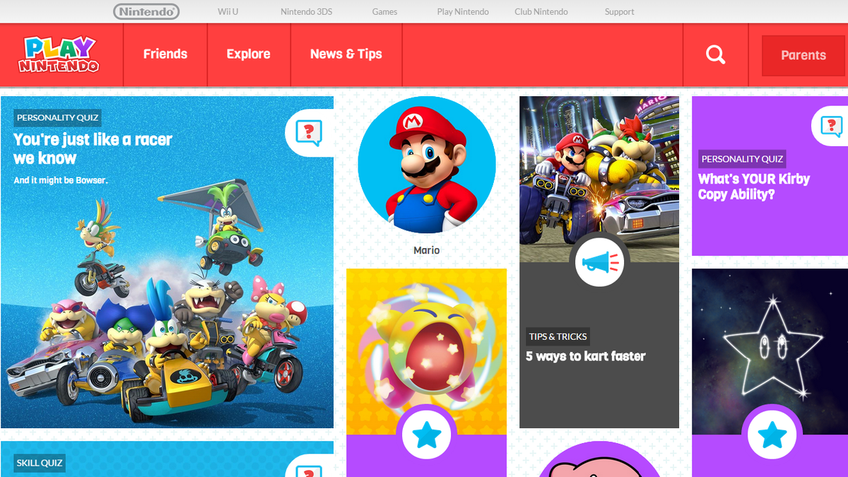 Nintendo Launches New Website Aimed at Kids and Parents