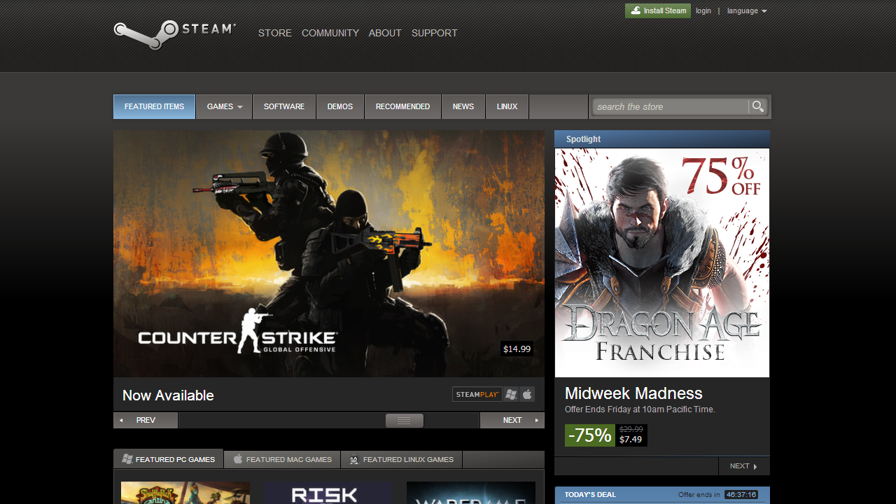 Steam Store Front