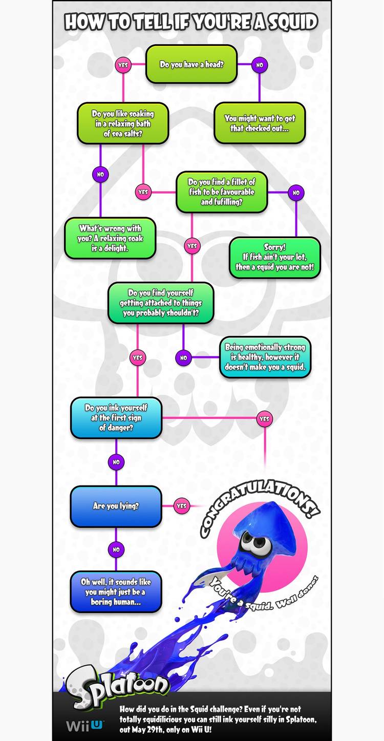 If You've Been Wondering if You're a Squid, Nintendo's New Infographic ...