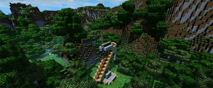 Minecraft Java Stock Graphics E3 2017: Minecraft 4K Super Duper Graphics Pack
