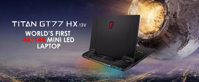 MSI Unveils World's First Mini LED 4K/144Hz Mini LED Laptop