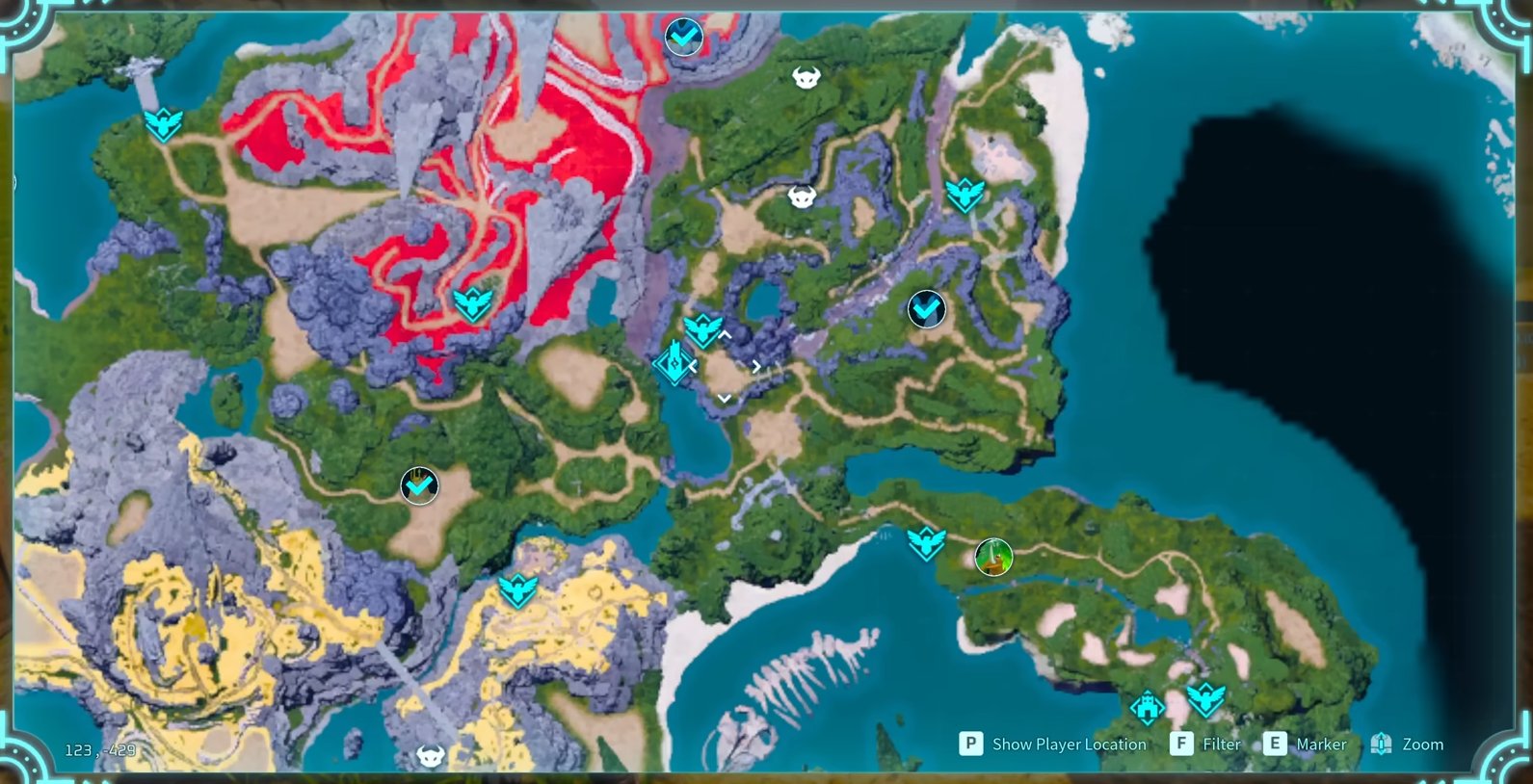 map dungeon location