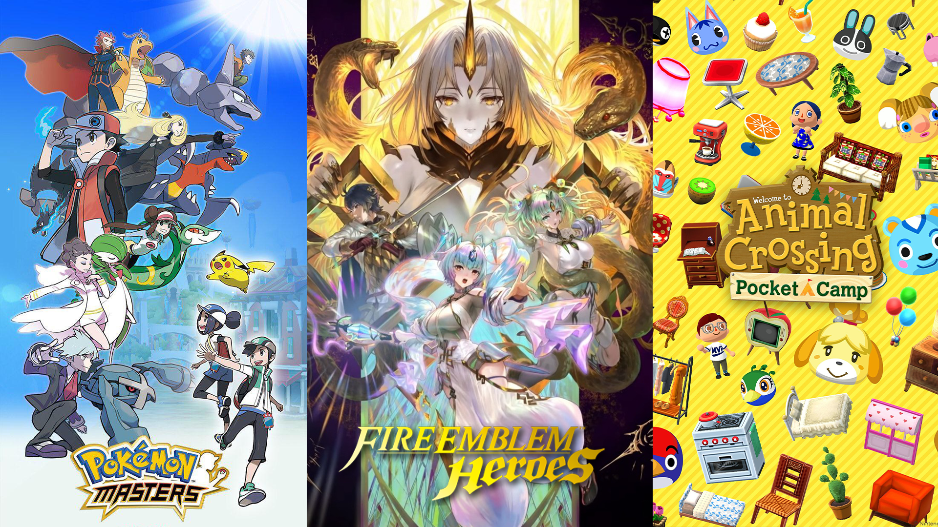 Fresh Content Updates Hit Fire Emblem Heroes, Animal Crossing: Pocket Camp,  and Pokémon Masters EX