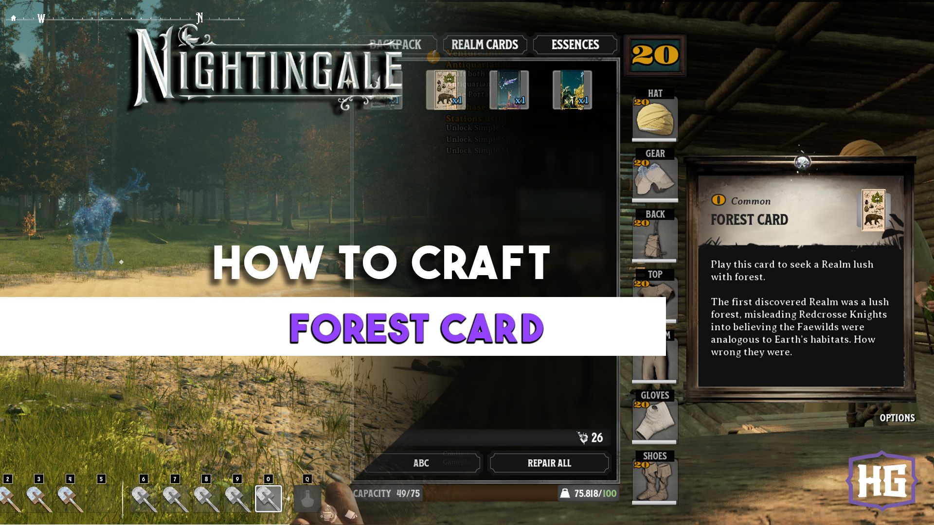 Nightingale: How To Craft A Forest Card