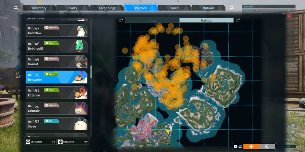 Palworld Beegarde locations