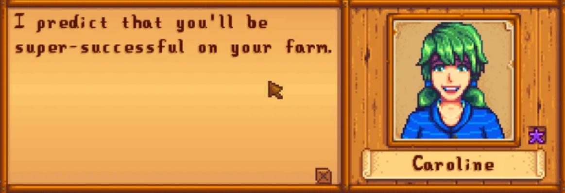 Stardew Valley Guide Befriending Caroline For Easy Heart Events   Caroline Dialogue 