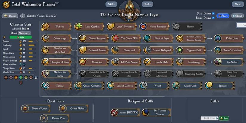 Total War: Warhammer 3 – How To Recruit The Golden Knight Naryska Leysa