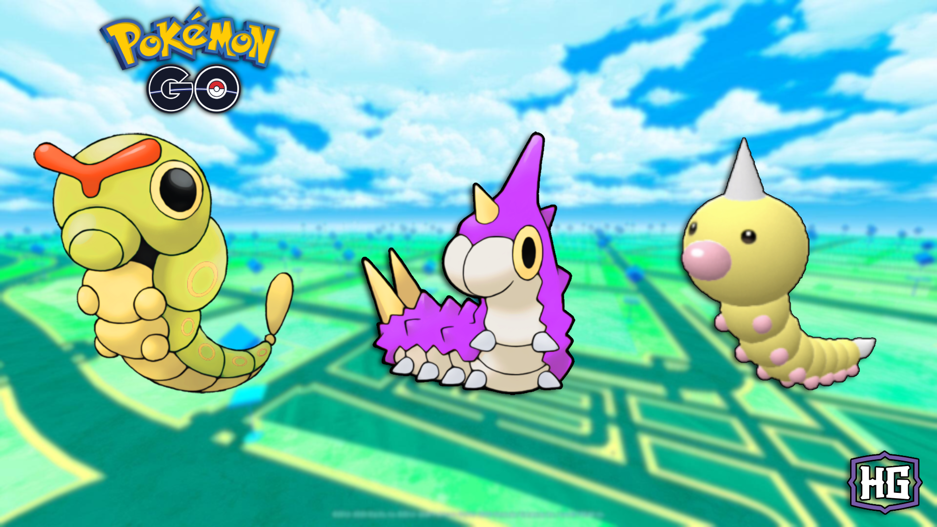 shiny wurmple weedle and caterpie pogo