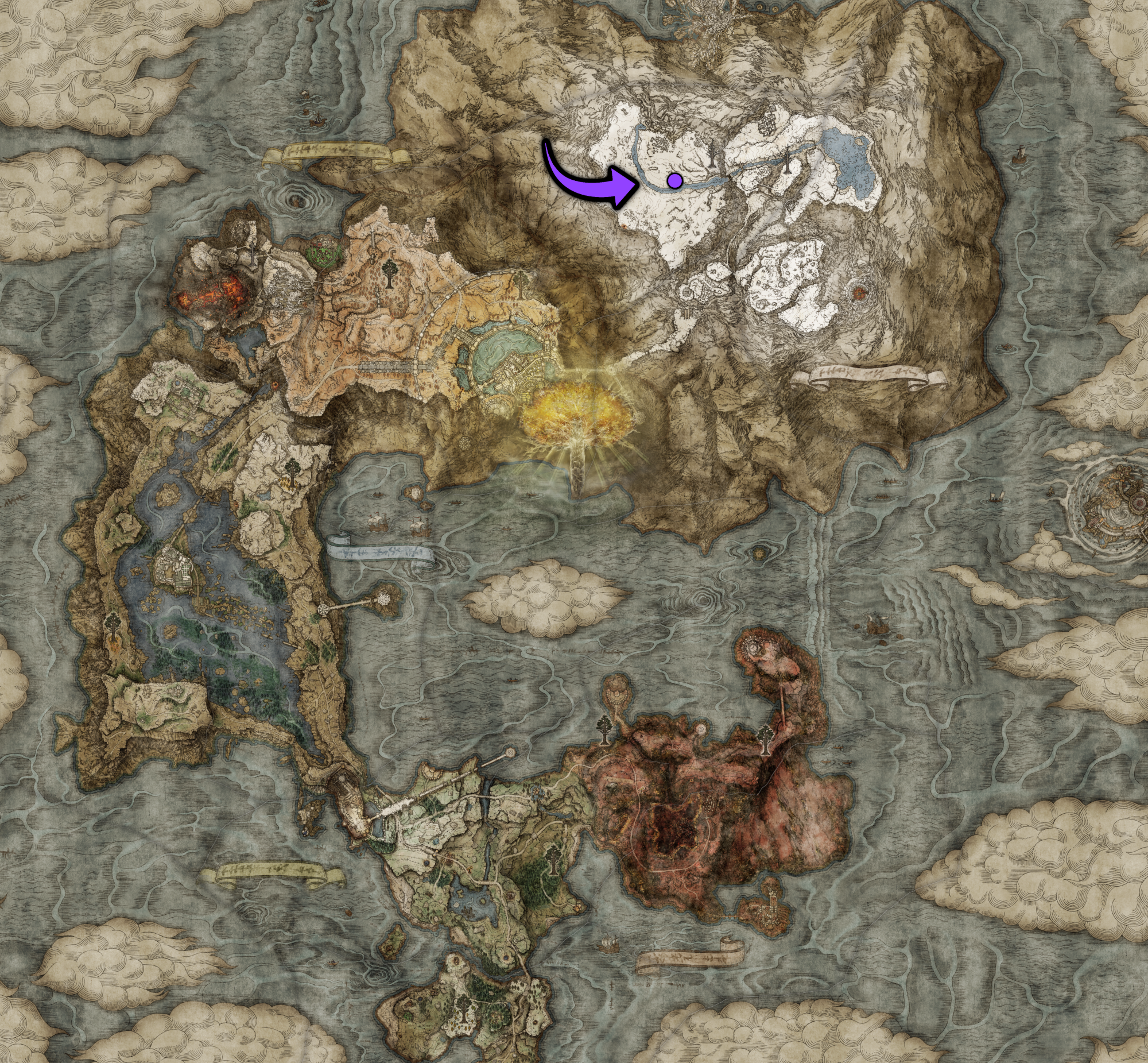 Map (Consecrated Snowfield) | Elden Ring | Hardcore Gamer