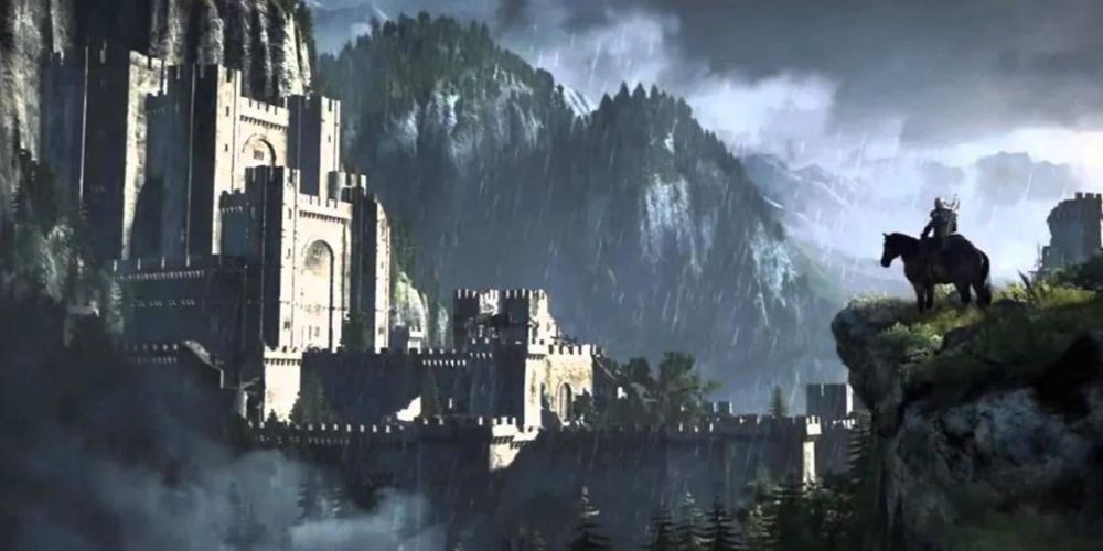 Geralt at Kaer Morhen in The Witcher 3