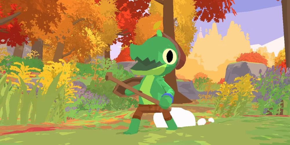 A picture of the main character in Lil Gator Game