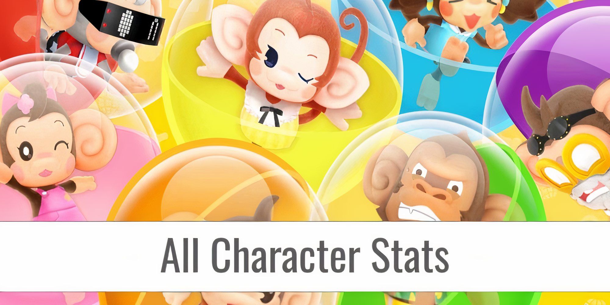All Super Monkey Ball Banana Rumble Character Stats