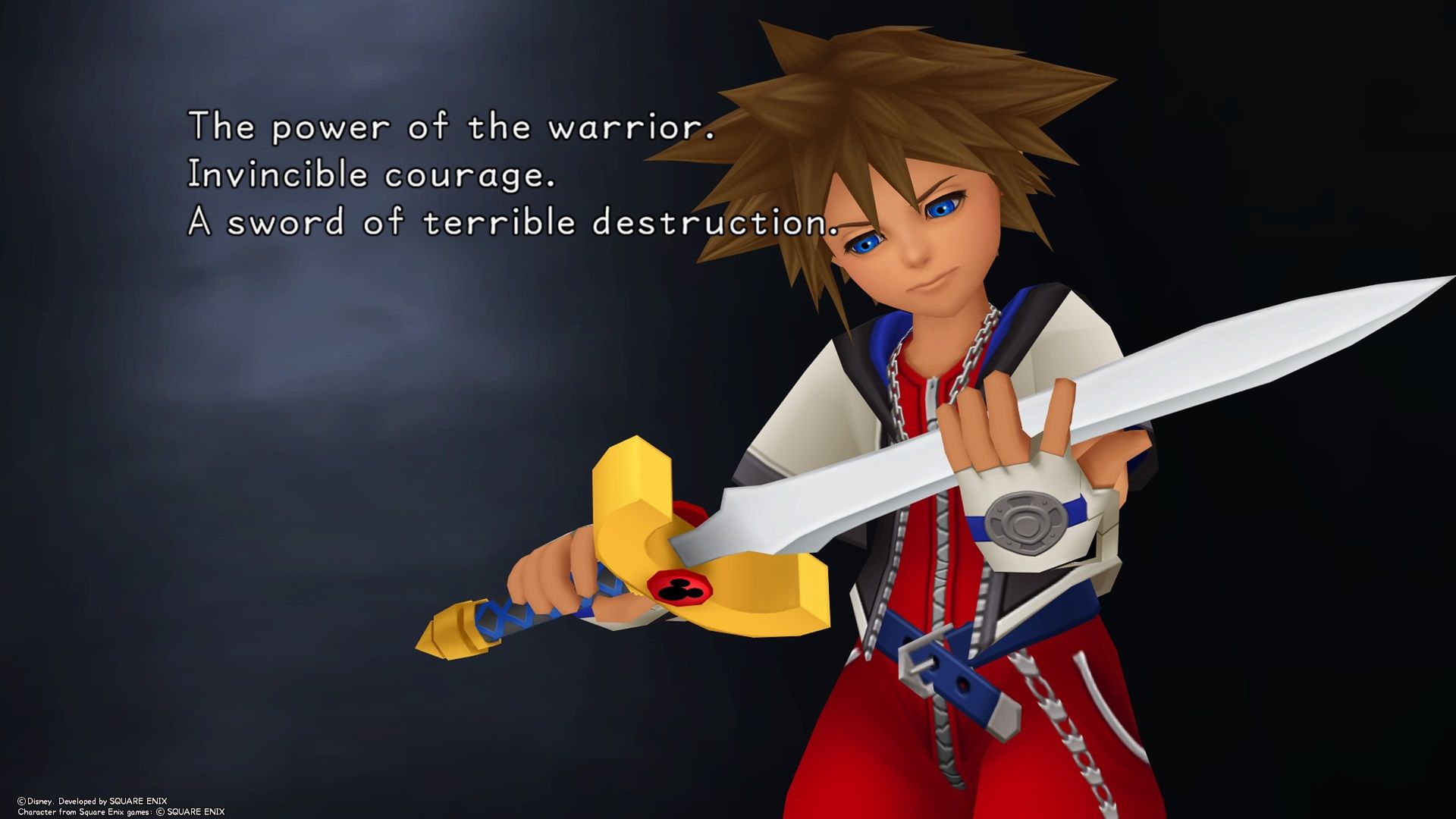 The sword in Kingdom Hearts