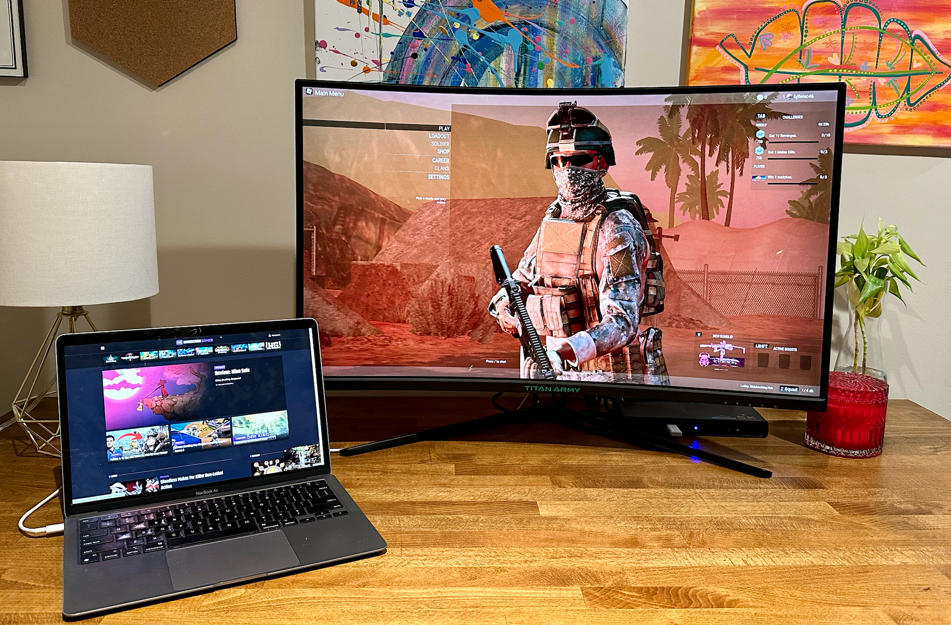 Titan Army Curved Gaming Monitor Review