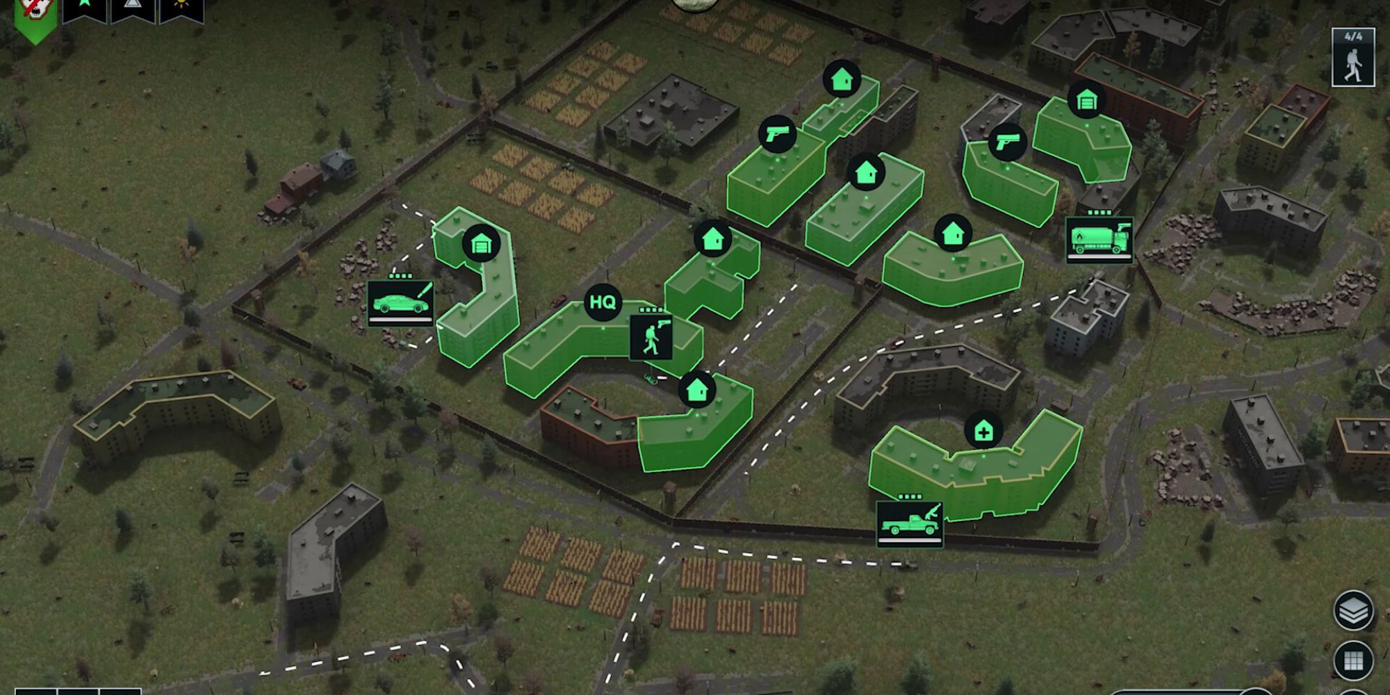 Infection Free Zone City Buildings