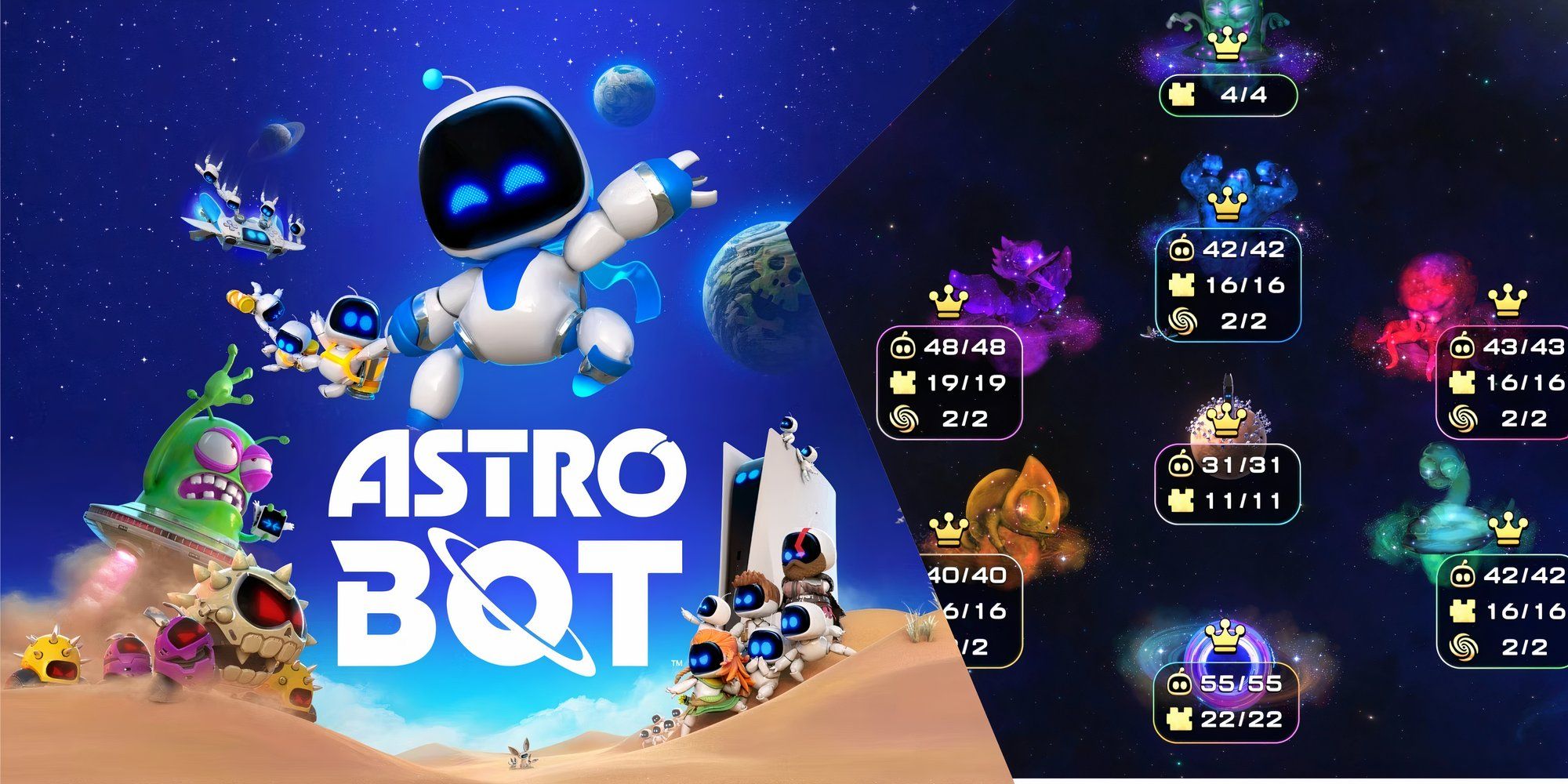 Astro Bot 中所有可解鎖的行星