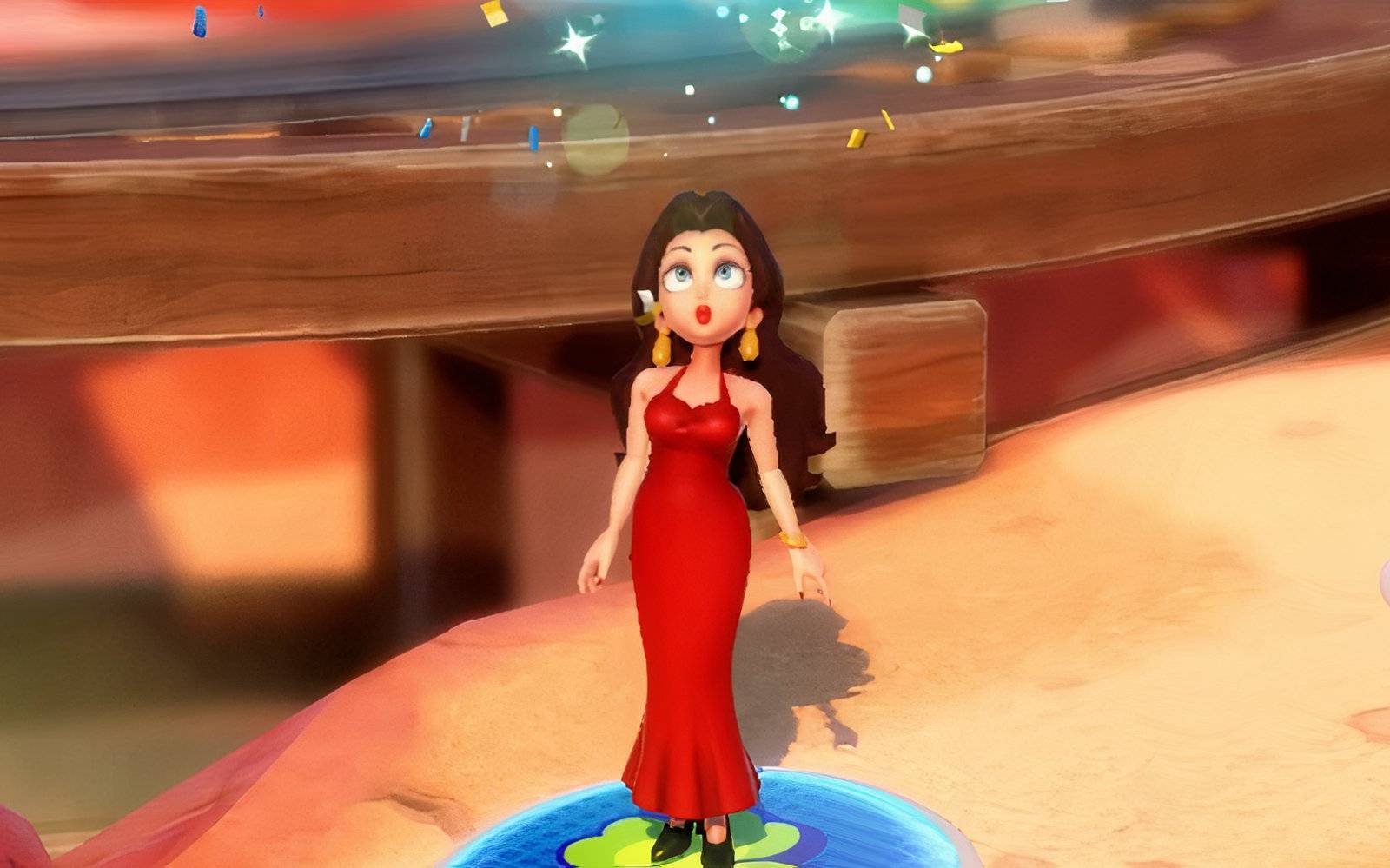 partyhardcore green dress Super Mario Party