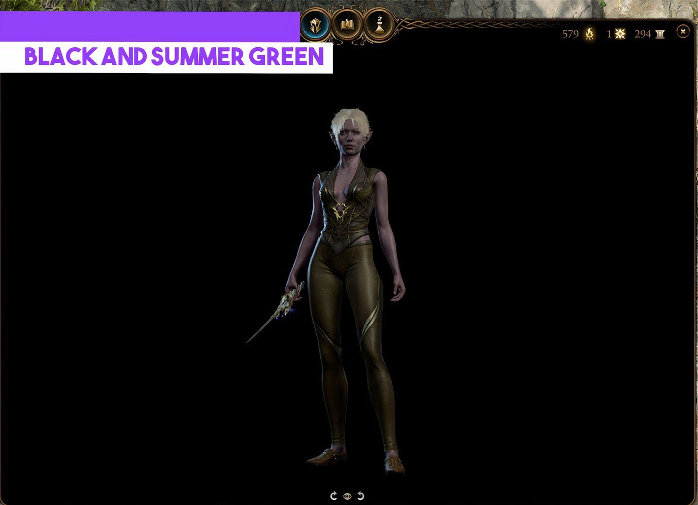Black and Summer Green Dye Baldur's Gate 3 Hardcore Gamer