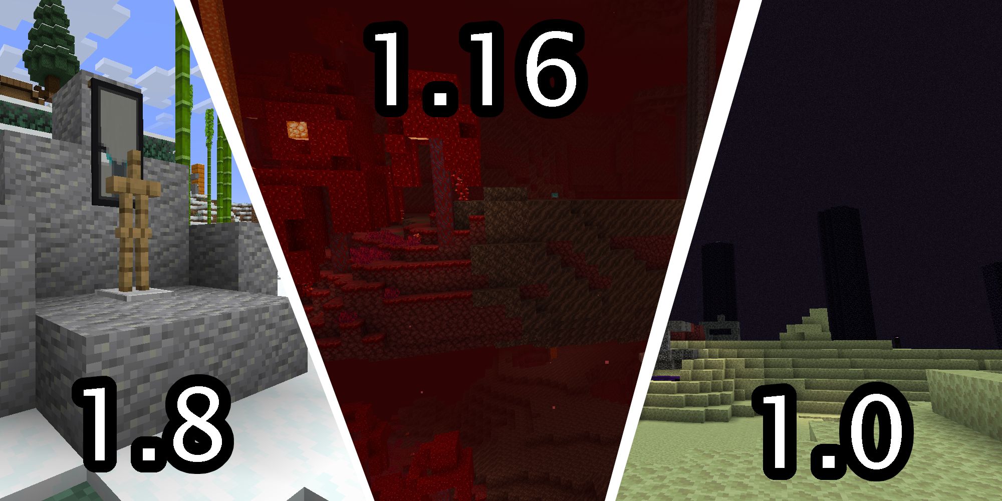 what are all the new minecraft updates