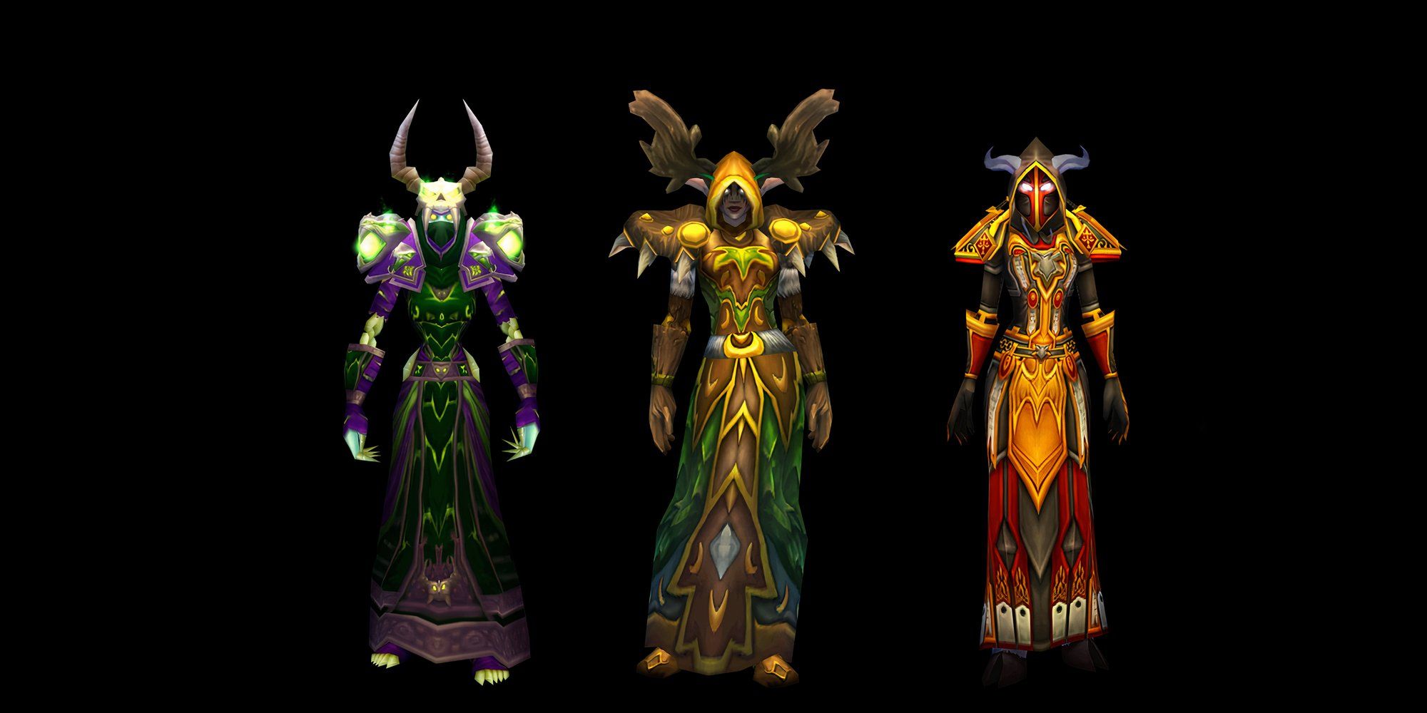 World of Warcraft Tier 2 Armor Set Classic WOW Warlock Druid Paladin