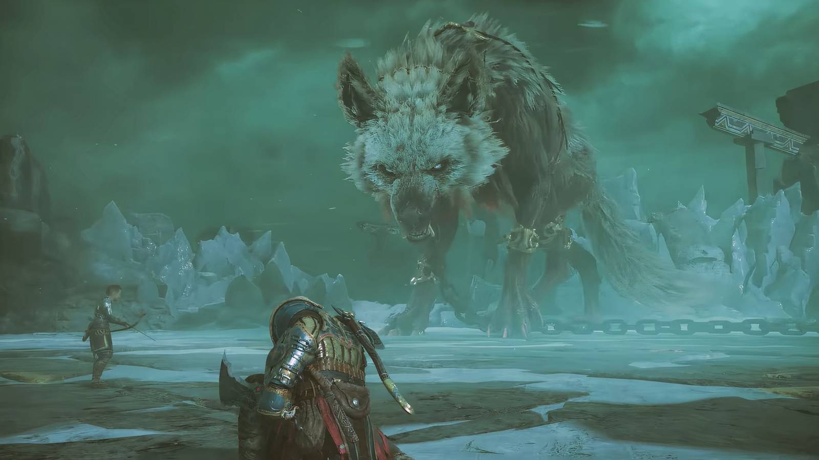 God of War Ragnarok: Fighting Garm