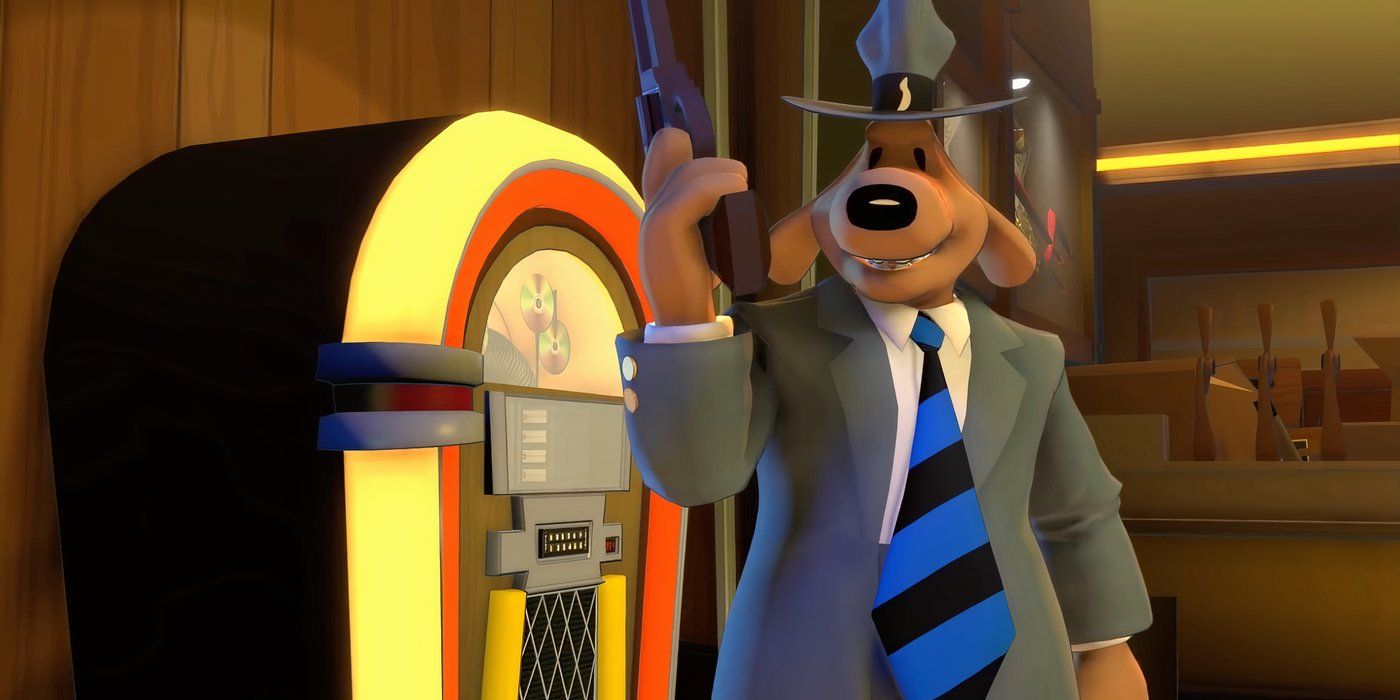 Angry-Sam-holding-gun-next-to-jukebox-Sam-&-Max-Beyond-Time-and-Space-Remastered