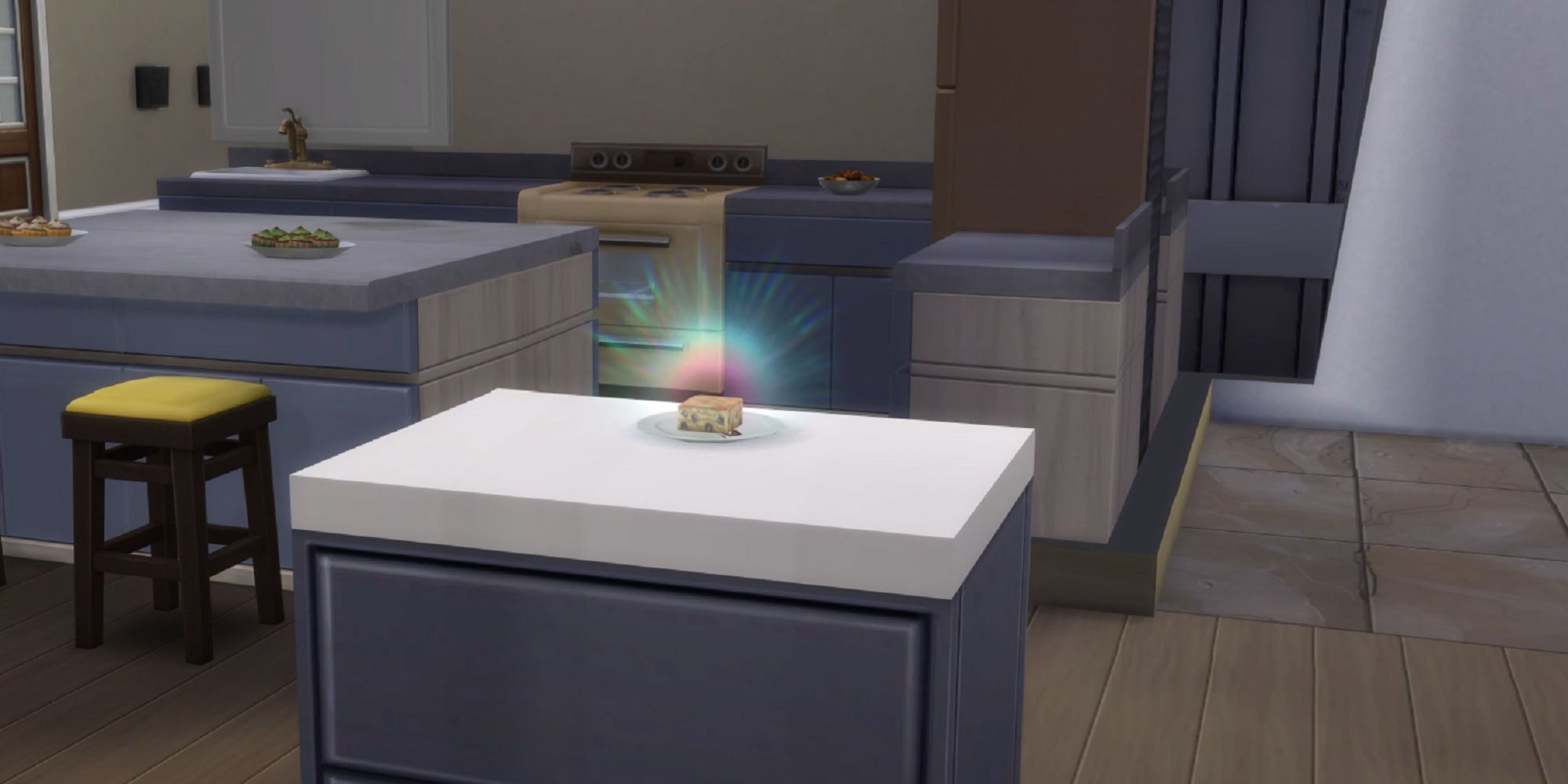 Les Sims 4 Ambrosia sur un comptoir