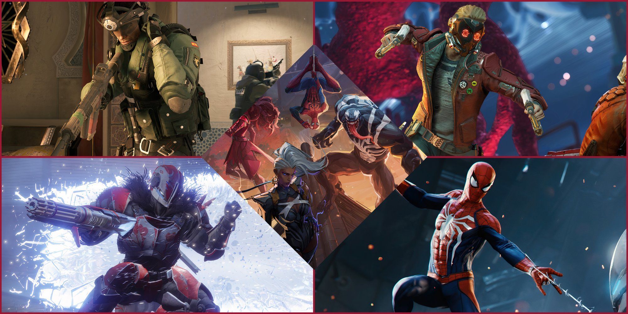 10-Games-To-Play-If-You-Love-Marvel-Rivals-Armed-Soldier-Rainbow-Six-Siege-Guardian-Destiny-2-Star-Lord-Guardians-of-the-Galaxy-and-Spider-Man