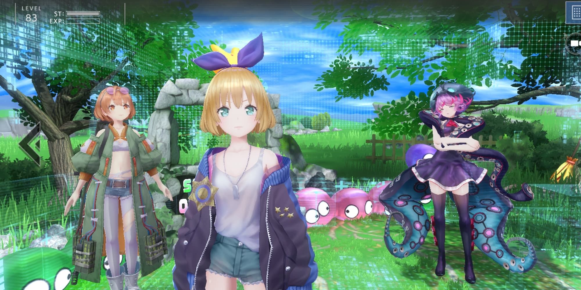 A screenshot of the lobby in 404 Game Re:Set