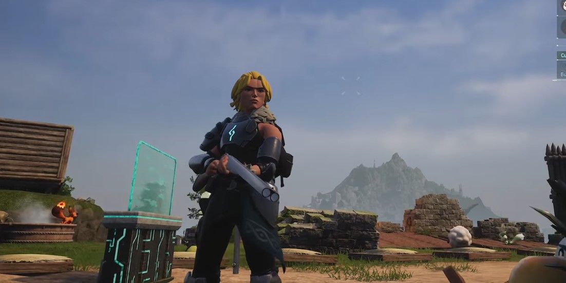 Shooting a Double-Barreled Shotgun in Palworld