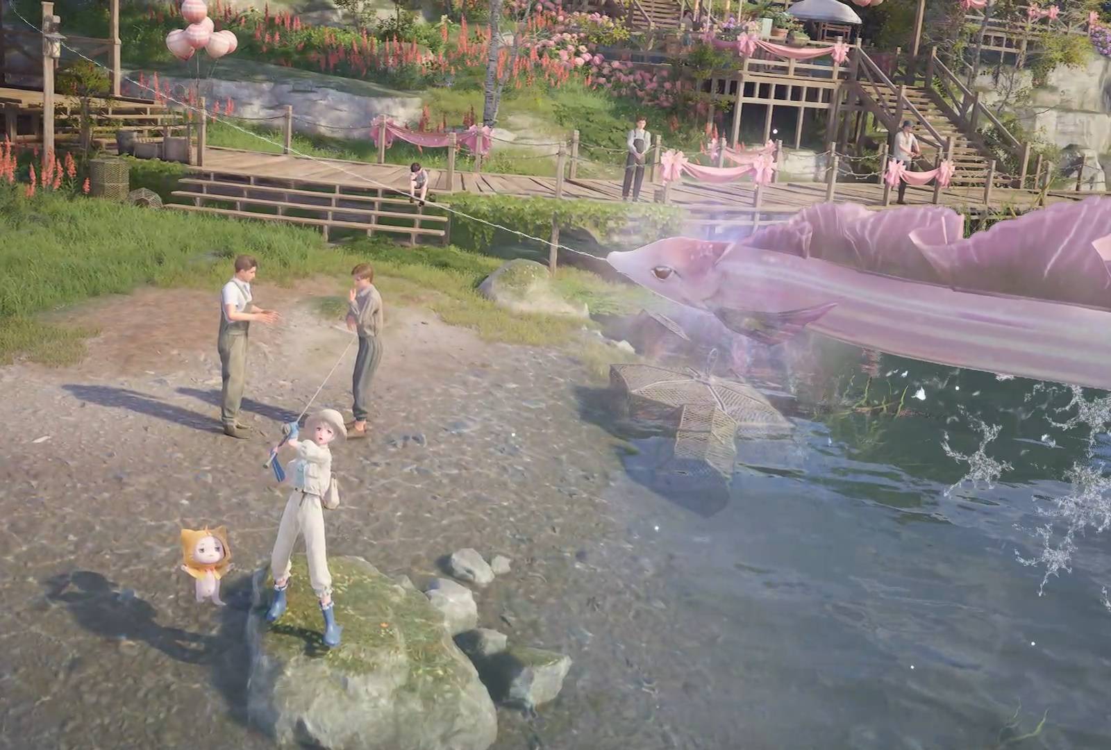 dress like a pink ribbon eel Infinity Nikki Dress Like Pink Ribbon Eel