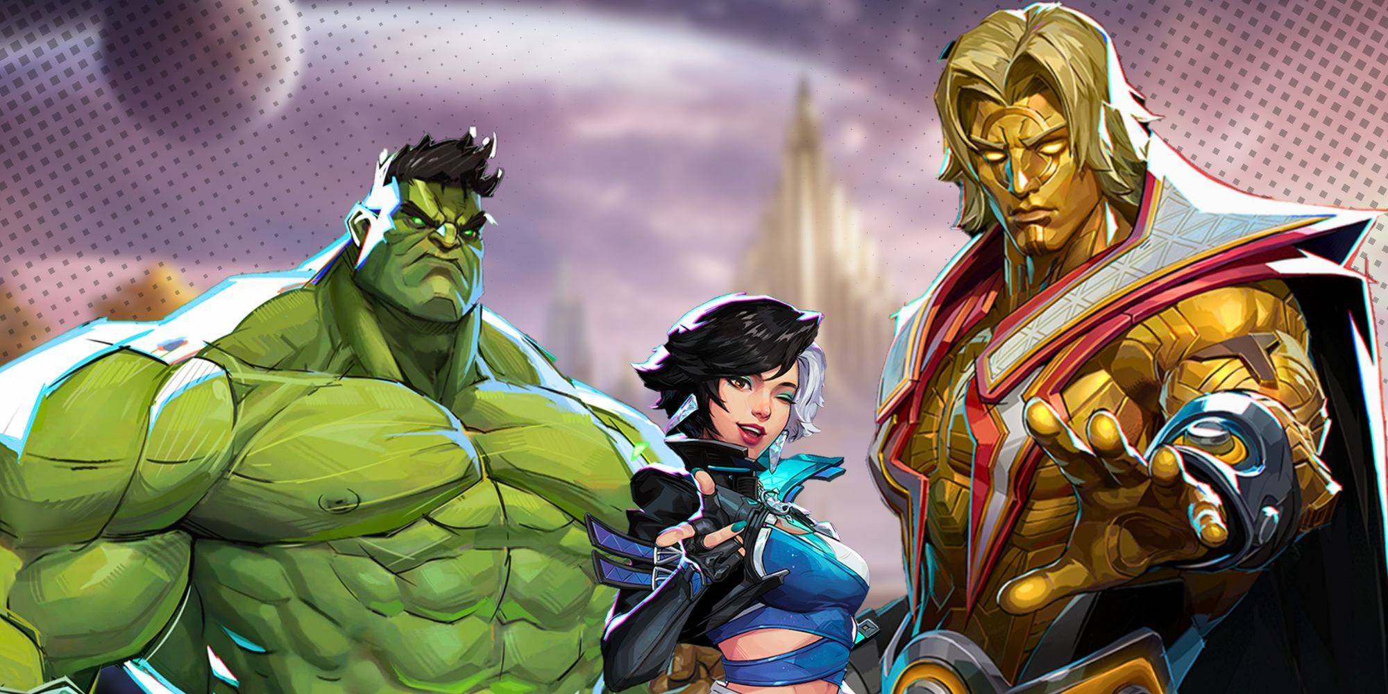 Hulk, Luna Snow, and Adam Marvel Rivals feature