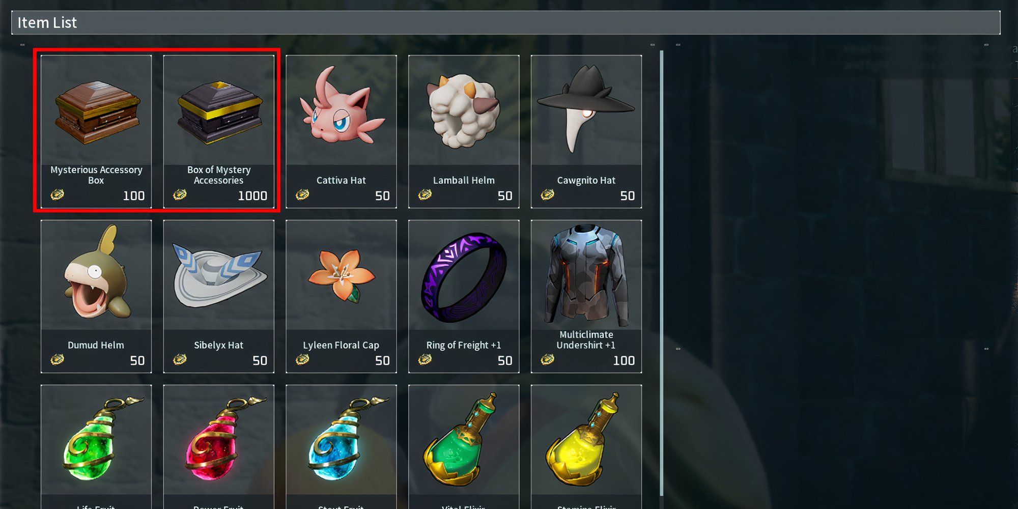Vendedor de medallas de palworld