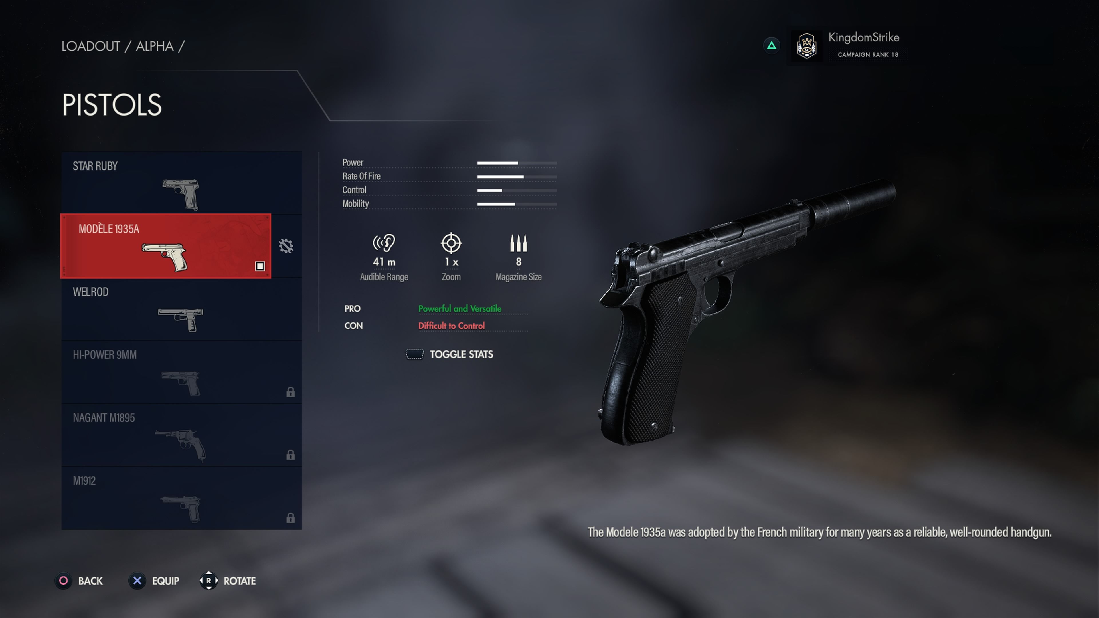 Modele 1935a en Sniper Elite Resistance
