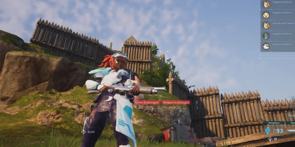 Holding a Pump-Action Shotgun in Palworld