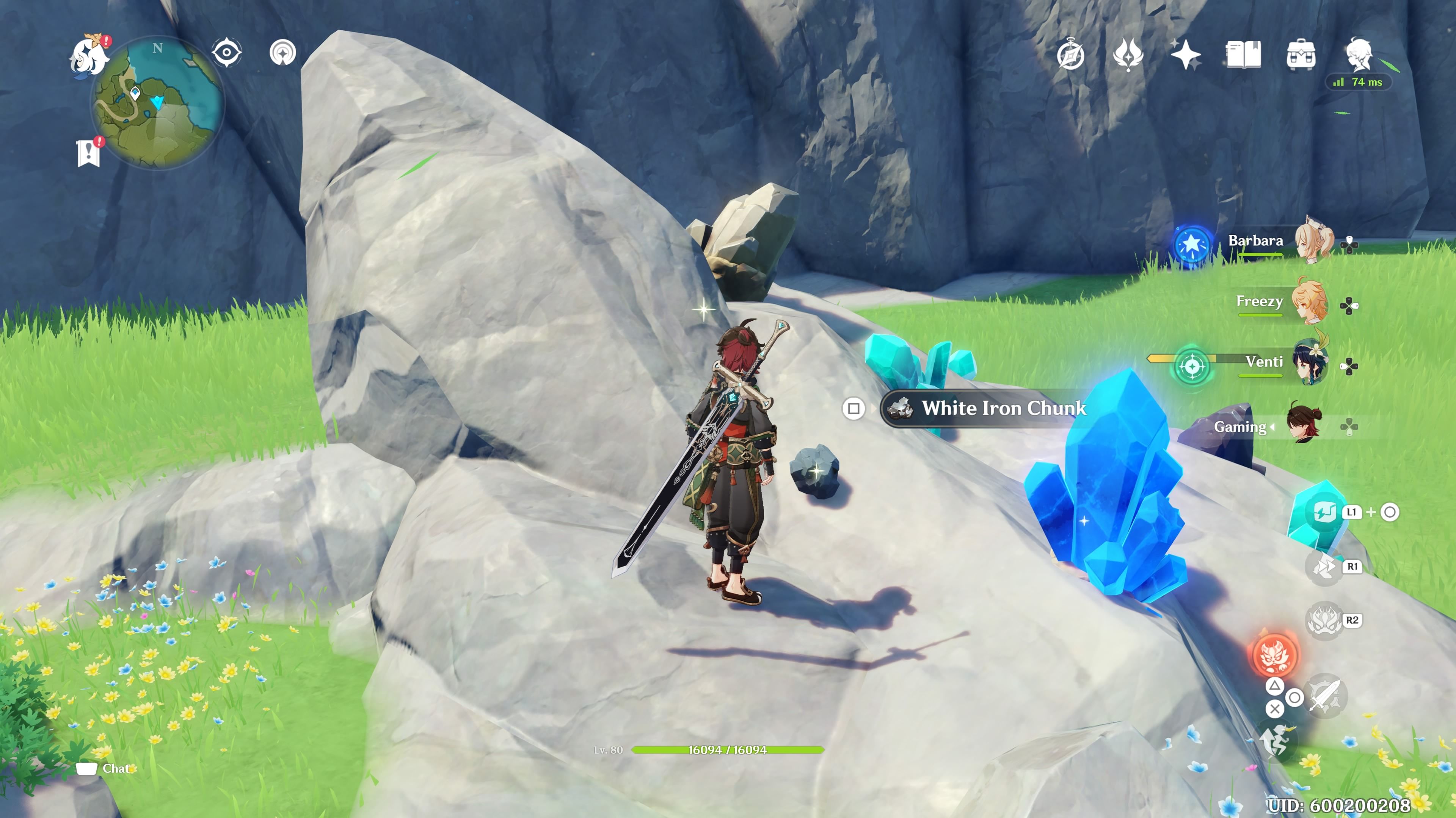 White Iron Chunk Locations in Genshin Impact