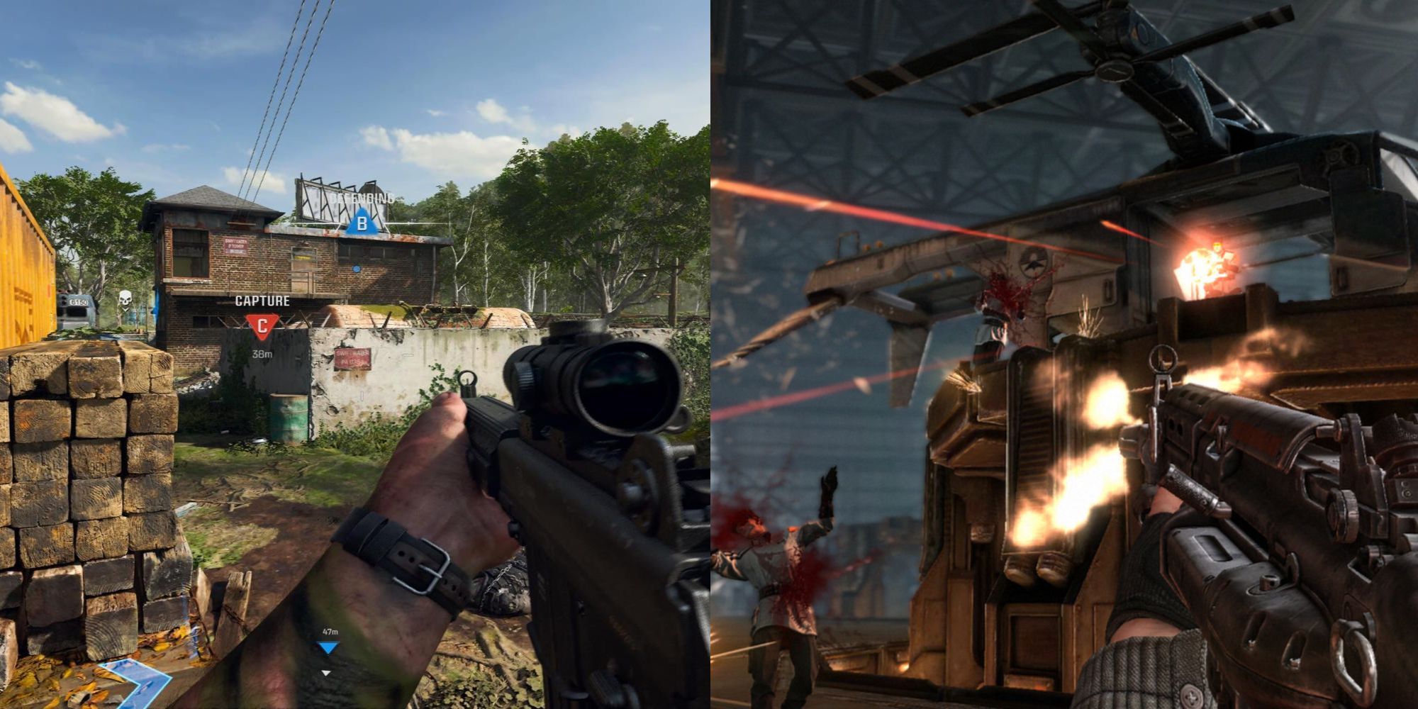 Call of Duty Black Ops 6 and Wolfenstein The New Order