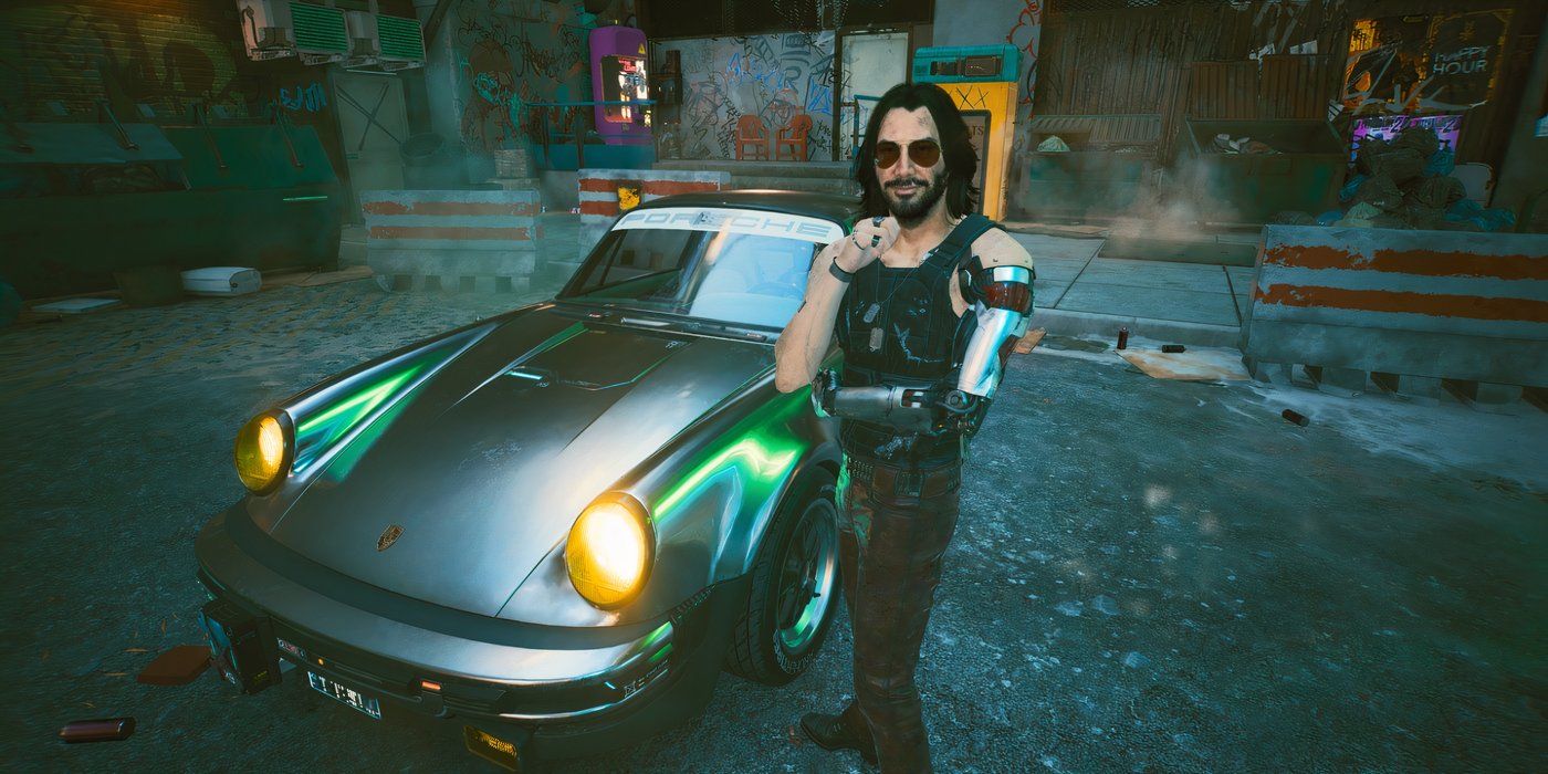 Cyberpunk-2077-Johnny-Silverhand-standing-by-his-Porsche-911-Turbo -930