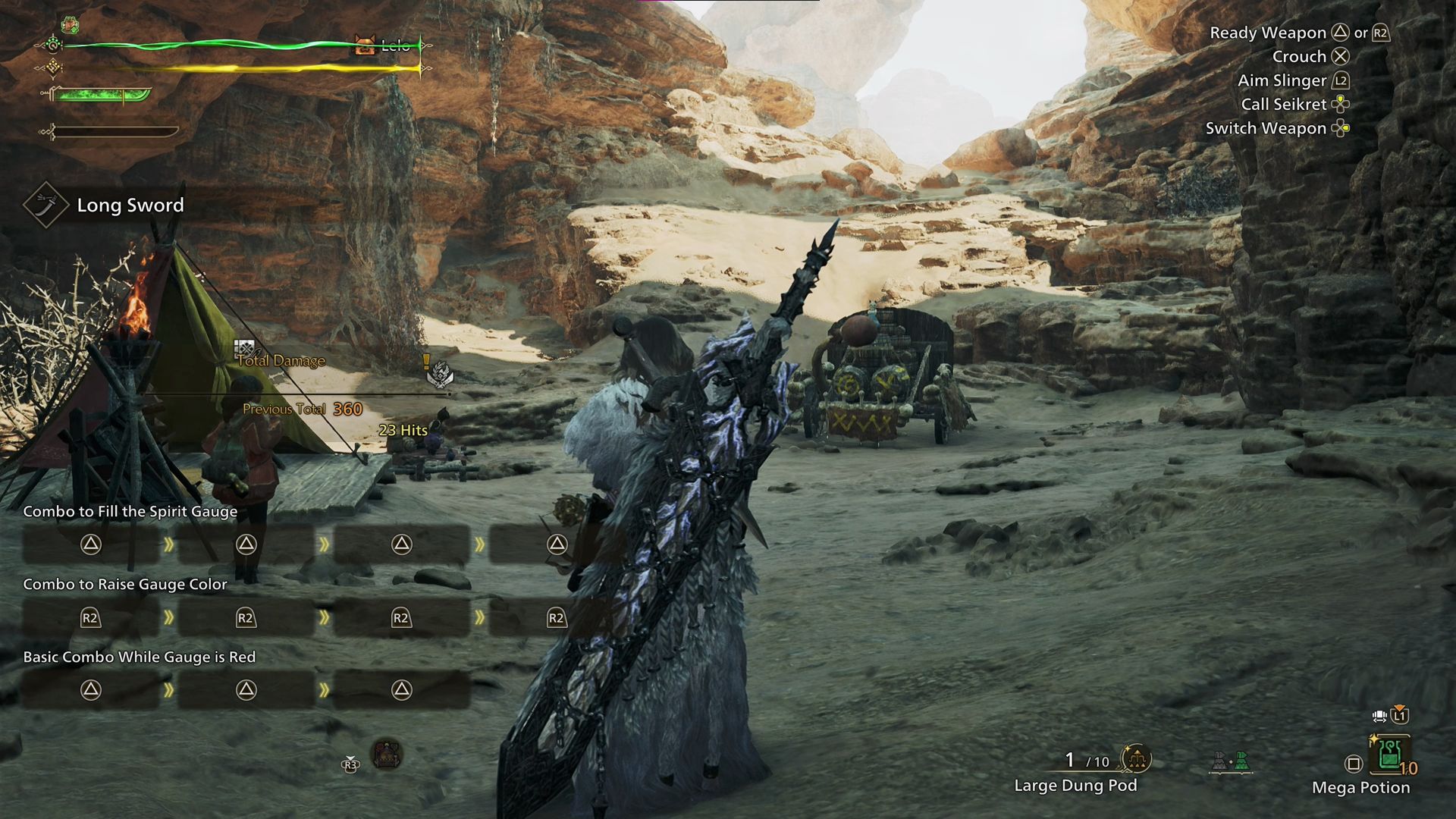Beispiele für Monster Hunter Wilds Combo