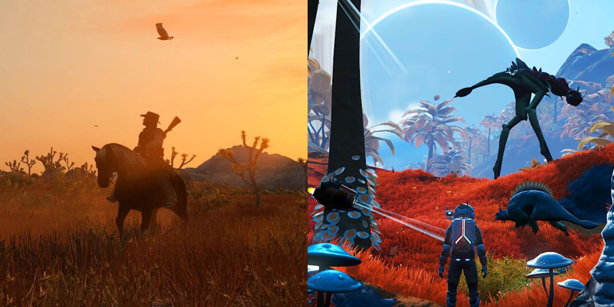 Red Dead Redemption and No Man's Sky