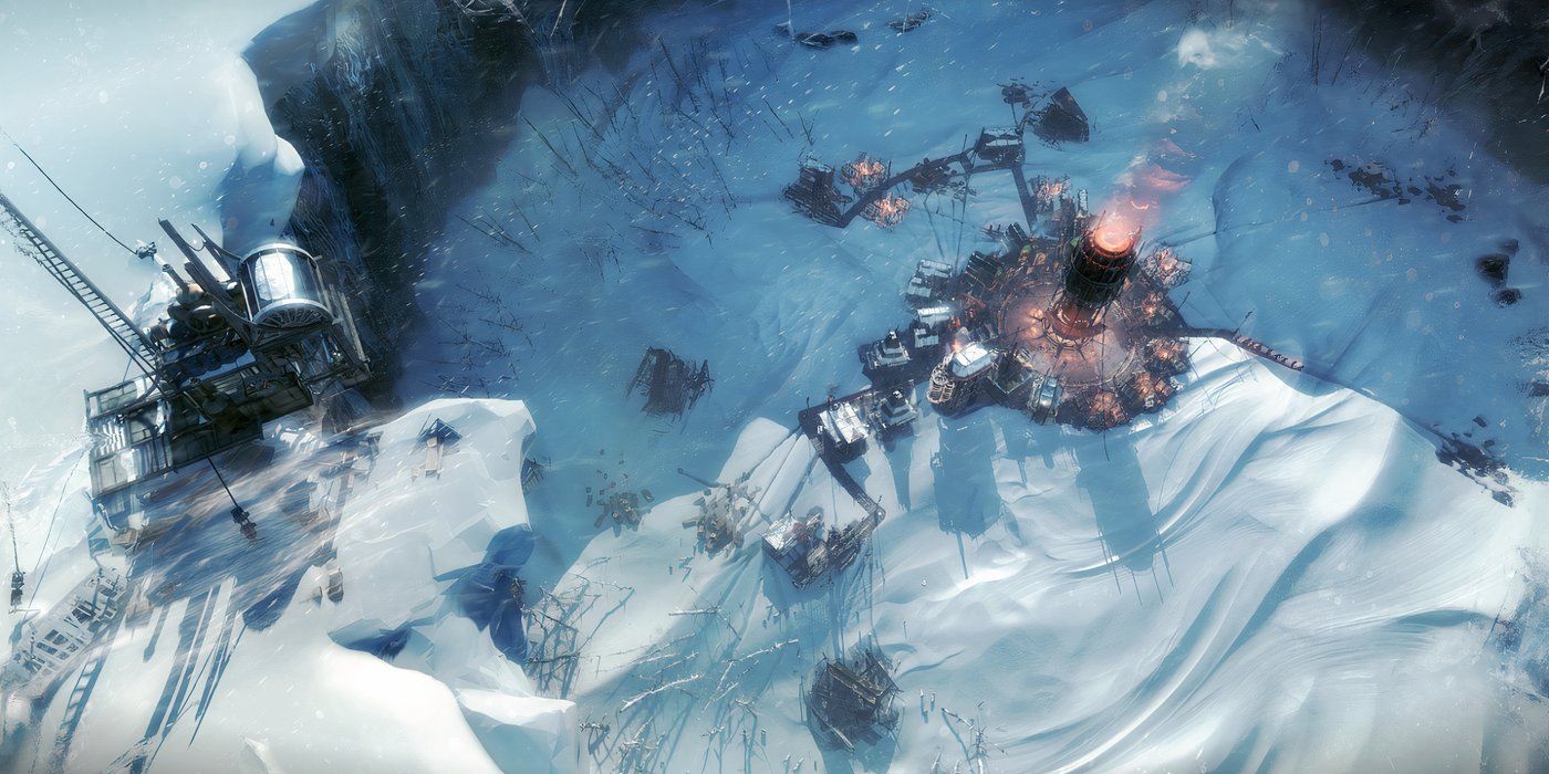 Frostpunk-Overhead-view-of-city-and-generator-by-day