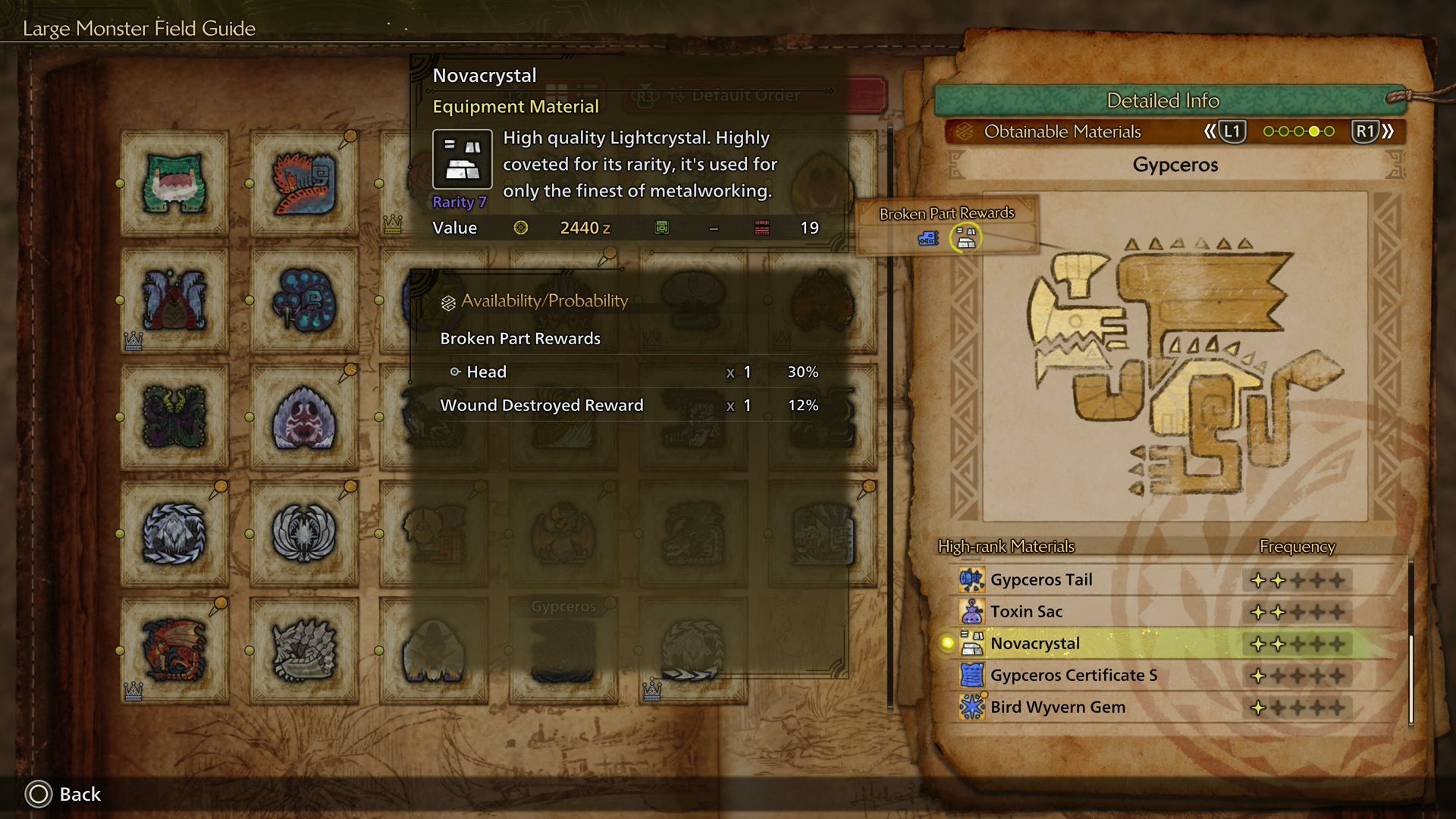 Monster Hunter Wilds Gypceros Novacrystal Drop