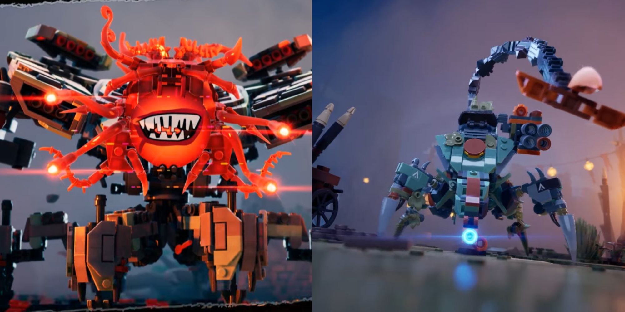 Ancient Goop Monster Deathbringer and Corruptor Boss in LEGO Horizon Adventures