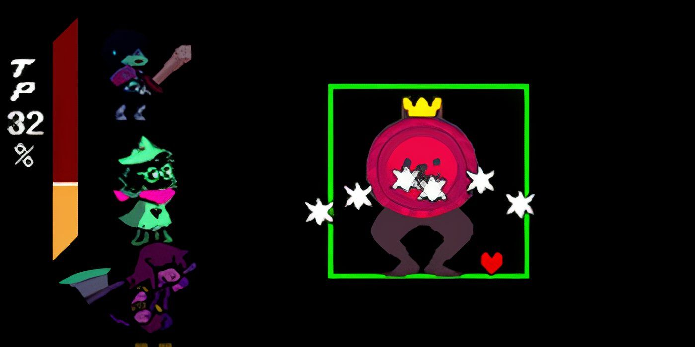 Deltarune Battle with main characters