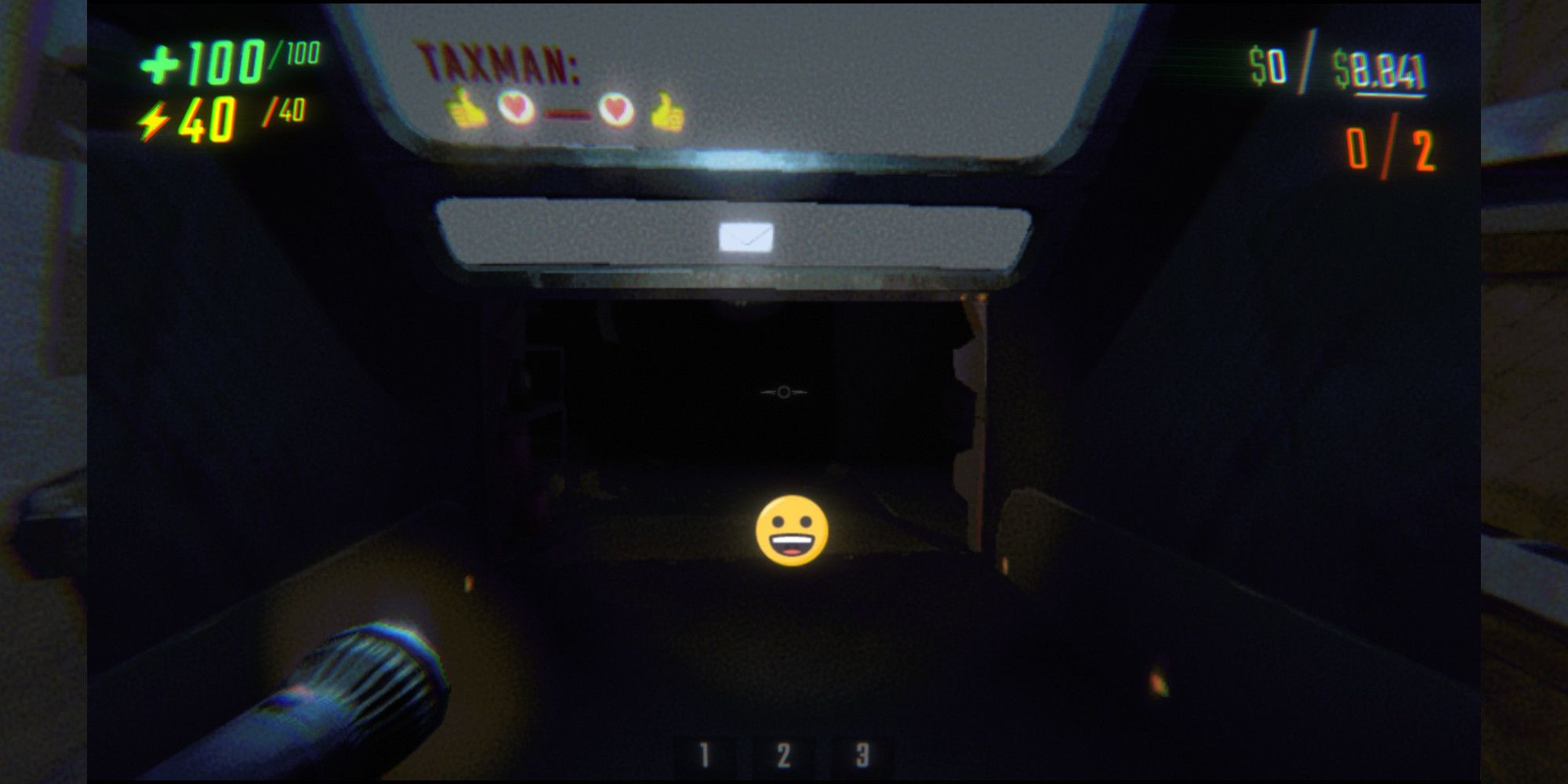 Un emoji creado con comandos de chat.