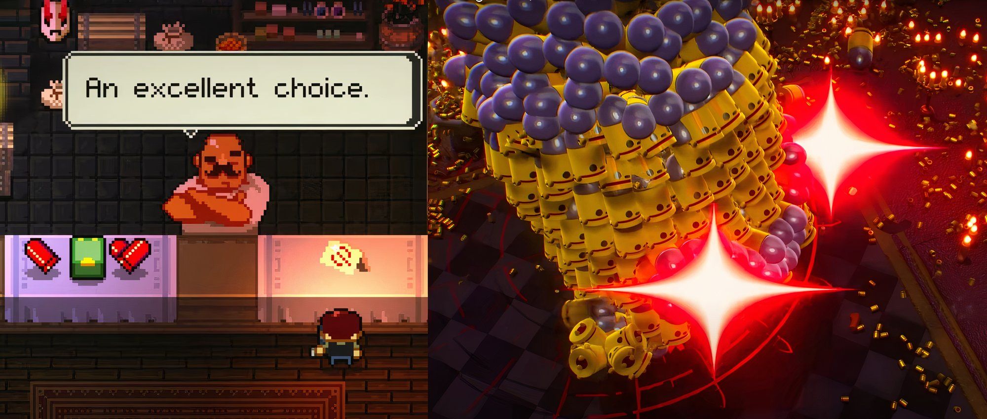 Enter The Gungeon 2 Featured image boss and shopkeepr