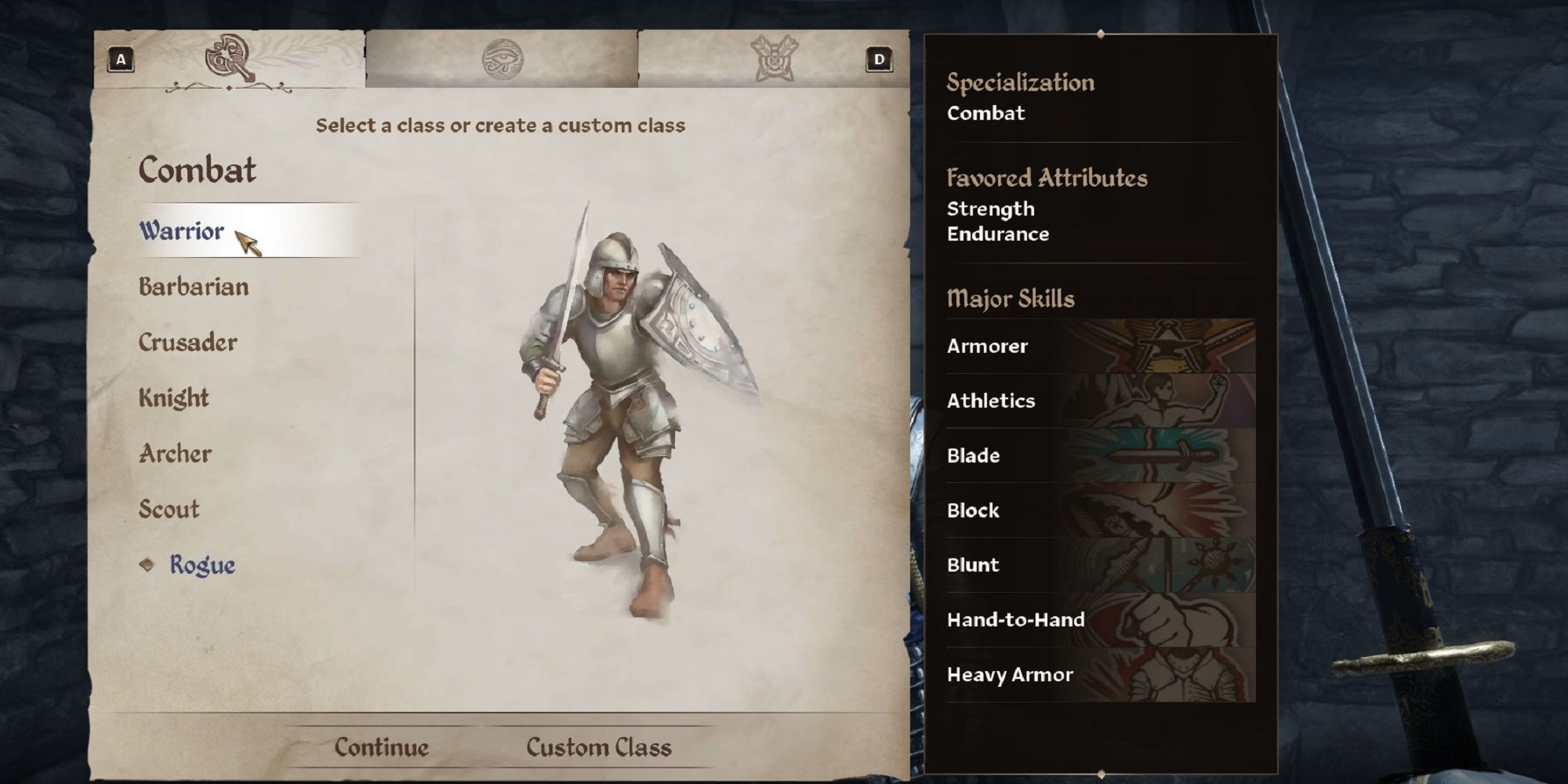 Guerrier de la classe d'oubli