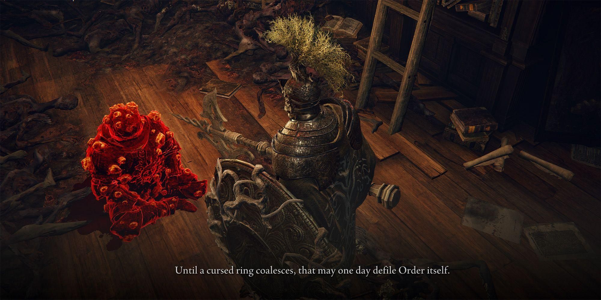 Speaking with the dung eater's ghost in Elden Ring